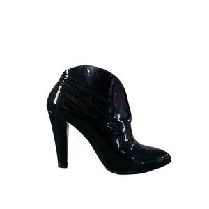 Miu Miu Patent Leather Vernice Nero Booties Black Size 38.5